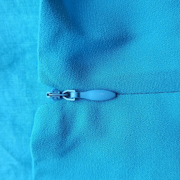 Petal + Pup Blue and Green Xiomar One Shoulder Midi Dress 10 NWT - Picture 10 of 10